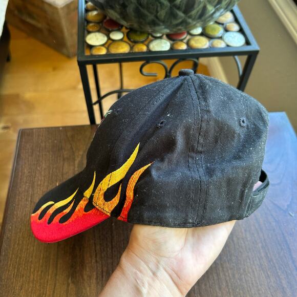 Embroidered Flames and Mad Anthony Logo on Black Hat - Picture 4 of 8